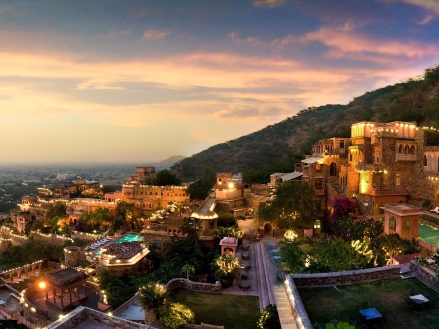 Neemrana Fort terraces